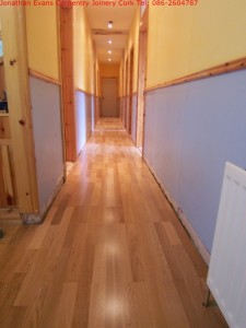 Floor Laying Cork with Jonathan Evans Carpentry Joinery Tel: 086-2604787