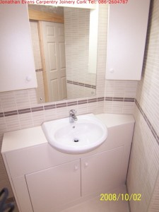 Bathroom En-suite Refurbishments with Jonathan Evans Carpentry Joinery Tel: 086-2604787